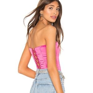 Danielle Guizio Satin Corset
